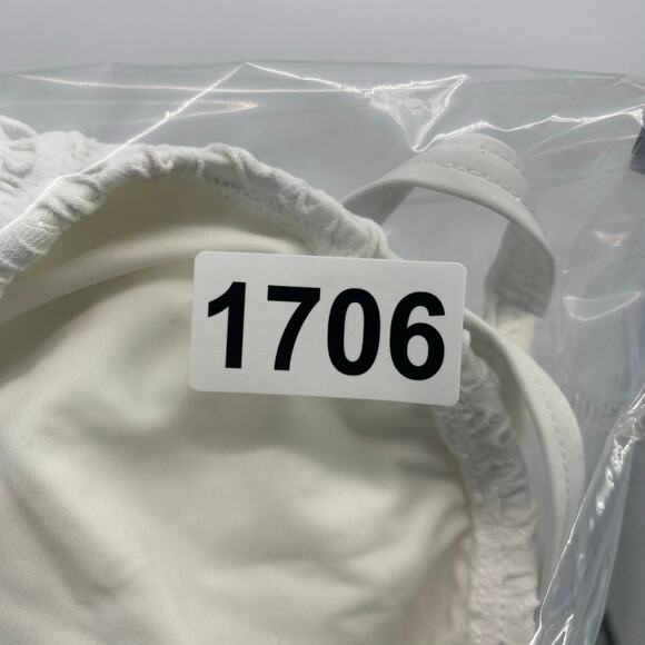 Countors Swimsuit Women 14 White Eyelet Lace Crochet Vacation One Piece Nautical - Picture 12 of 12